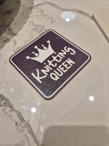Coaster knitting queen - coaster,