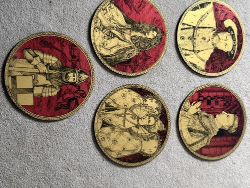 Vintage red gold set of - red,