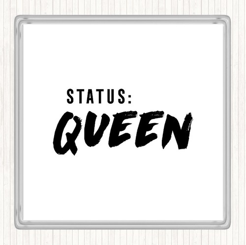 White black status queen - white,