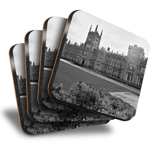 Set square coasters bw - of,