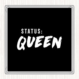 Black white status queen - white,