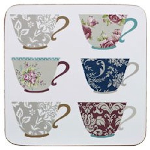 Queens china set coasters - set, of