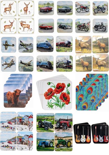 Various designs coasters - various, /